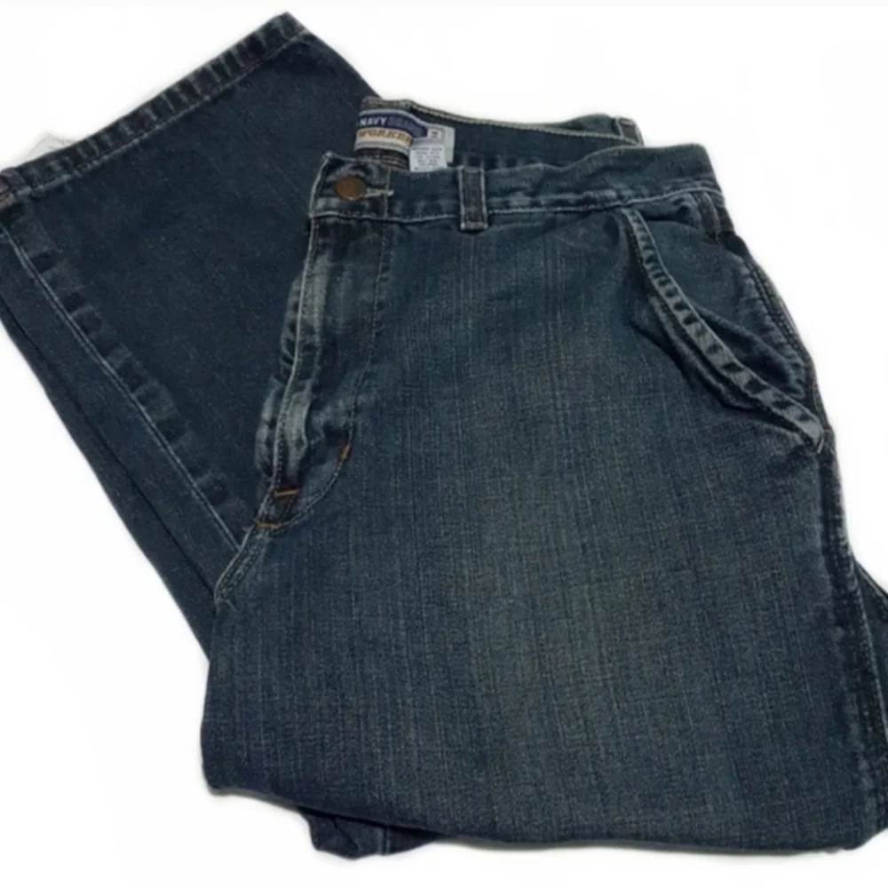 Old Navy Men's Blue Wash Working Jeans-33X30